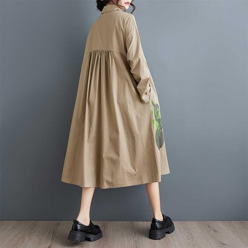 Plus Size Printed Splicing Casual Simple Sweetheart Long Sleeve Dresses