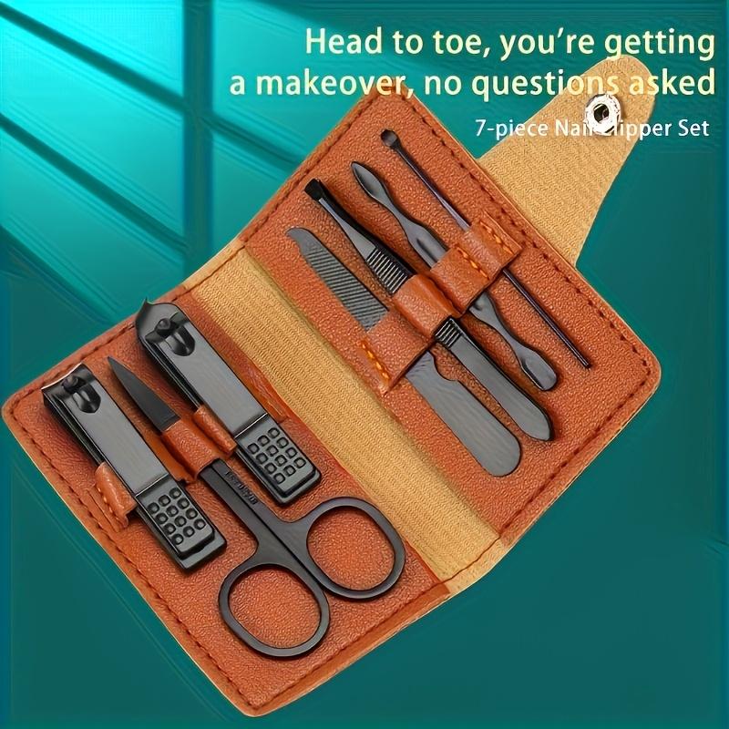 Nail Clipper Set, High Carbon Steel Blades, Manicure Care Kit with Storage Box, Concave Blade Design, Cuticle Remover, and Home Foot Care Tools
