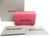 Authentic Glitter Pink Leather Trifold Cash Mini Wallet Purse #b183 Open Box