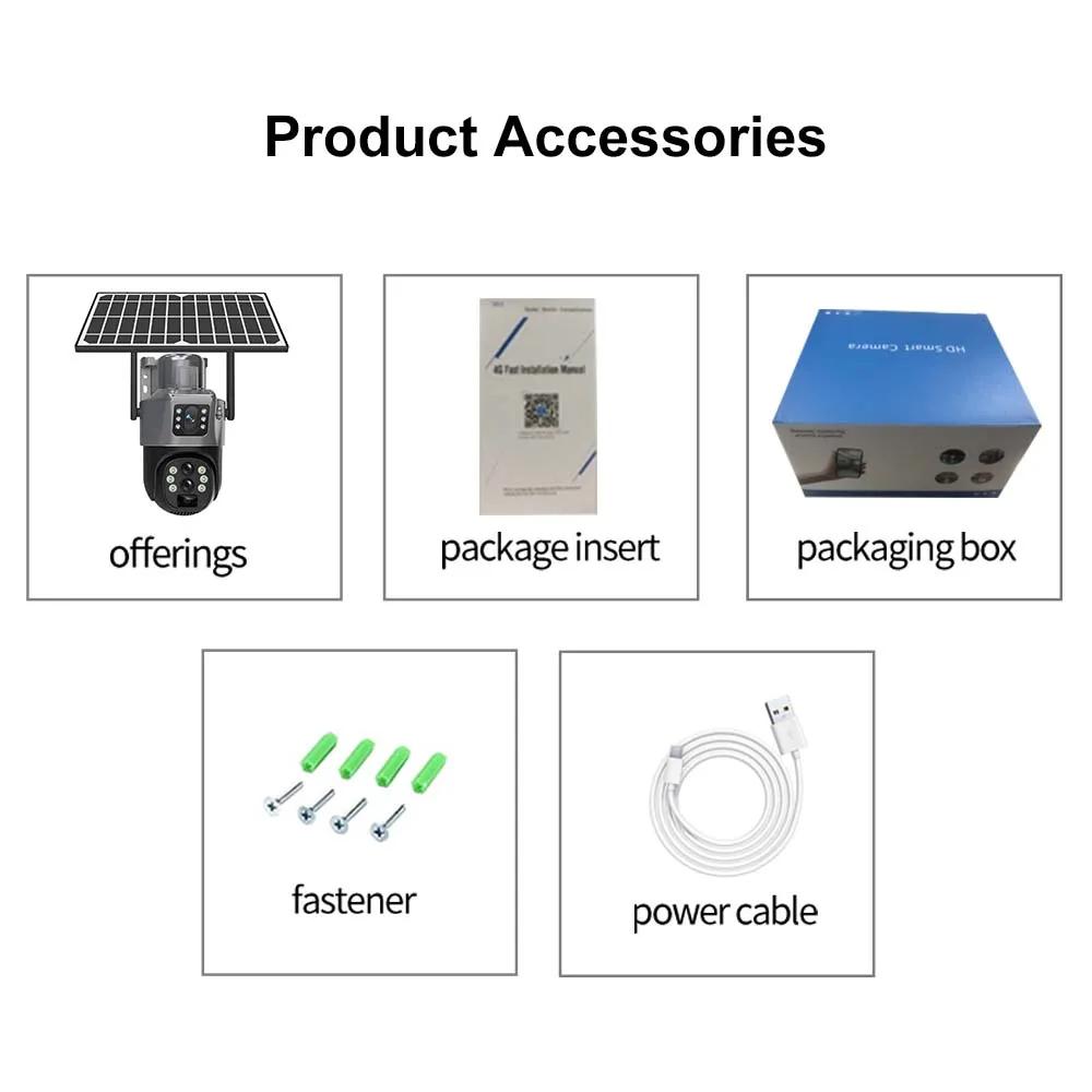 LS VISION 12MP 6K Solárna batériová kamera Vonkajšia 10x Zoom Trojitý objektív PTZ WiFi Dohľadová kamera Bezpečnostná ochrana 4K 8MP Chytrá CCTV kamera