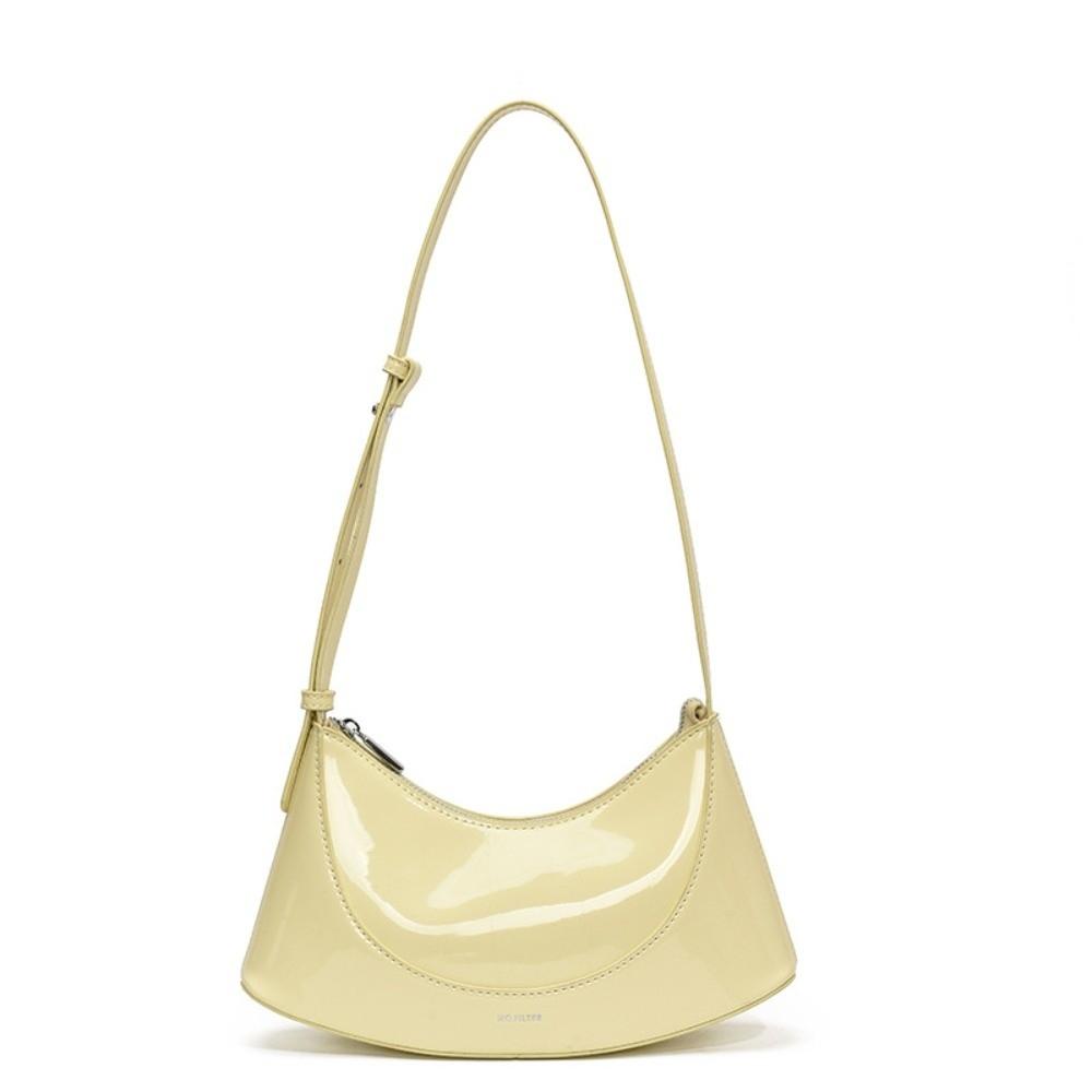 PU Leather PU Leather Shoulder Bag Crossbody Underarm Bag Handbag Half-Moon Crossbody Bag  Women жёлтый