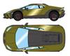 EIDOLON Lamborghini Huracan Stellato 2024 Verde Gear Finished Model EM738A Make-up 1/43