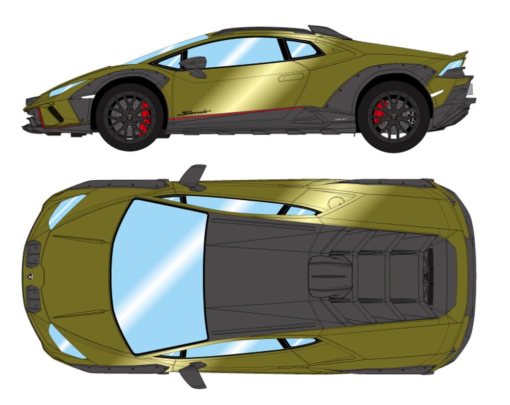 EIDOLON Lamborghini Huracan Stellato 2024 Verde Gear Finished Model EM738A Make-up 1/43