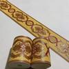 3D Selbstklebende Wandleistenbordüre Aufkleber Wasserdicht Gold Luxuriös Pvc Tapete Wohnzimmer Badezimmer Taillenlinie Heimdekor