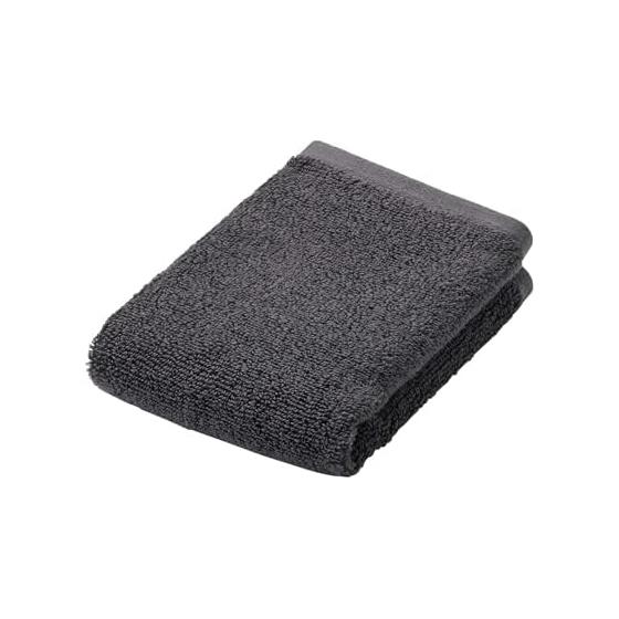 Muji  Soft Pile  Hand Towel with Loop, 10-Pack, 34x35cm, Charcoal Gray