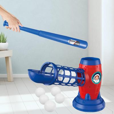 Baseball Pitching Device with Five Balls for Backyard Fun