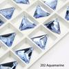 Dongzhou Triangle Sew-on Crystal Flatback Rhinestones Lead-free Crystal Beads for Garment Shoes Sewing Accessories