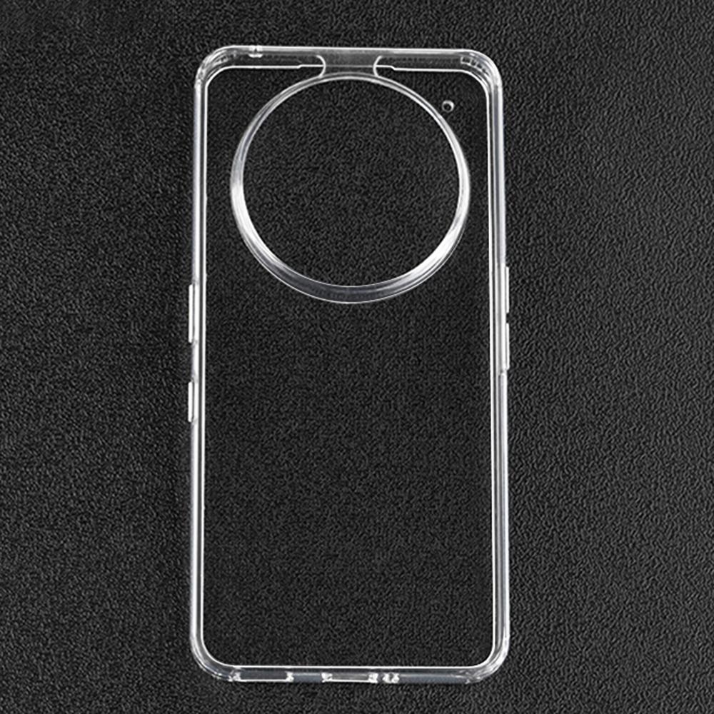 

For Nothing Phone (3a) Pro Case 1.5mm Anti Fingerprint PC+TPU Clear Shockproof Phone Back Cover Type A
