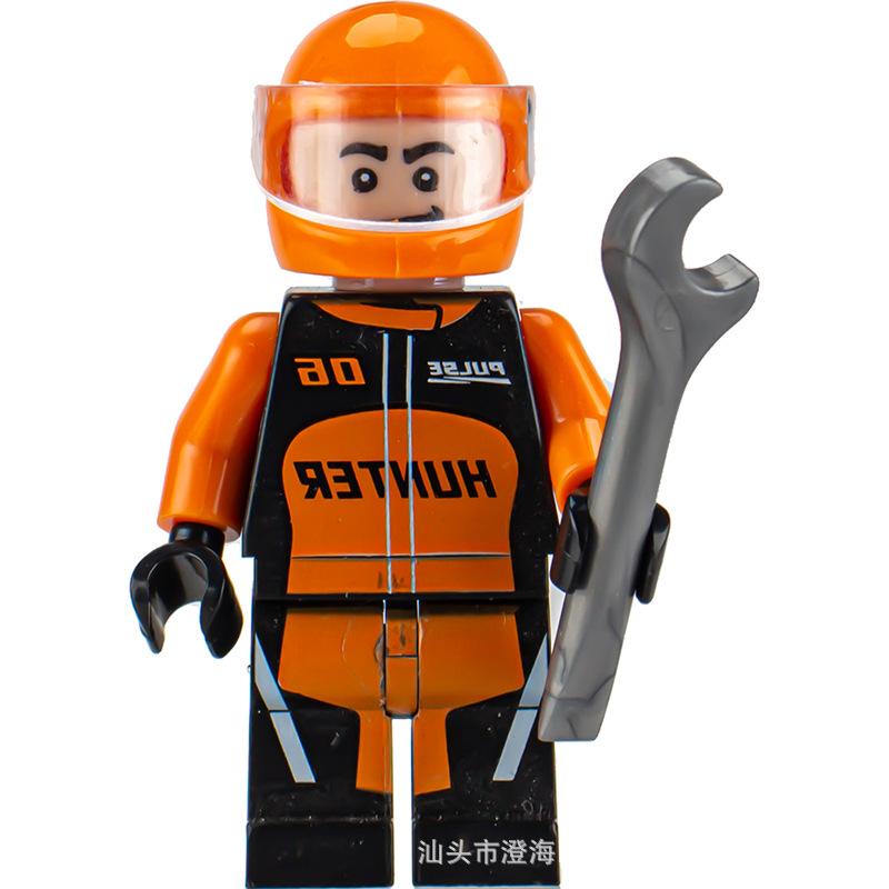 Ninja Warrior Superhero Doll With Weapon Single Building Block Assembly Toy