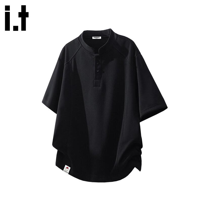 

Men s Ice Silk Henley T-Shirt XL