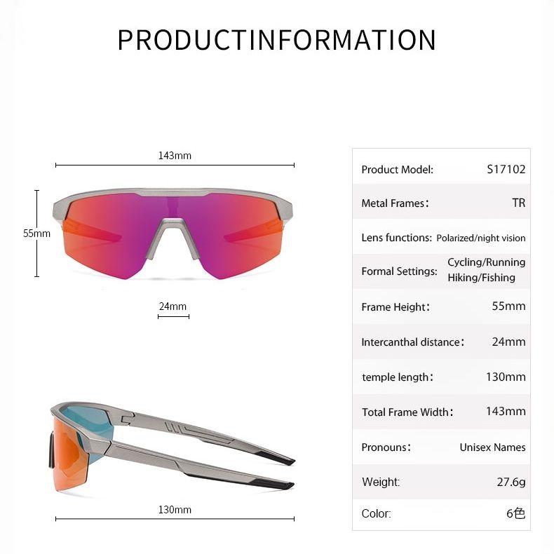 Custom Logo High Quality Cycling Glasses for Men Sunglasses TR90 Outdoor Sports Goggles Polarized Bicycle Glasses for Hiking