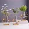 Plant Flower Pot Wedding Decoration Vases Metal Hydroponic Vase Ornaments