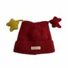 Thick Knit Children Hat Star Decor Knitted Cap Fashion Toddler Hat  Winter Outdoor
