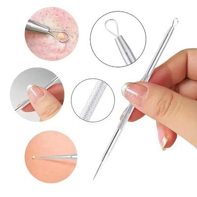 Acne Needle Remove Blackhead 4-piece Set Acne Acnes Needle Multi-functional Face Cleaning Tool Popping Acne Magic Special Does Not Hurt the Skin