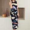 Plara Color Draw Pleats Dress