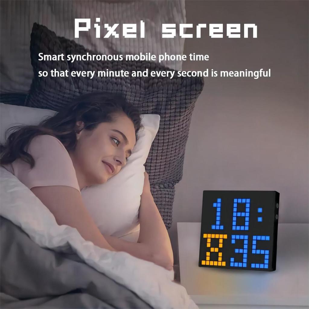 Smart LED Matrix Pixel Display RGB DIY Graffiti Bluetooth App Control Art Display For Gaming Room Dekor Kul Animasjonsramme