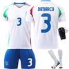 2425 European Cup Italy Football Jersey No. 14 No. 18 No. 3 Adult Youth Kids Cross-Border Export
