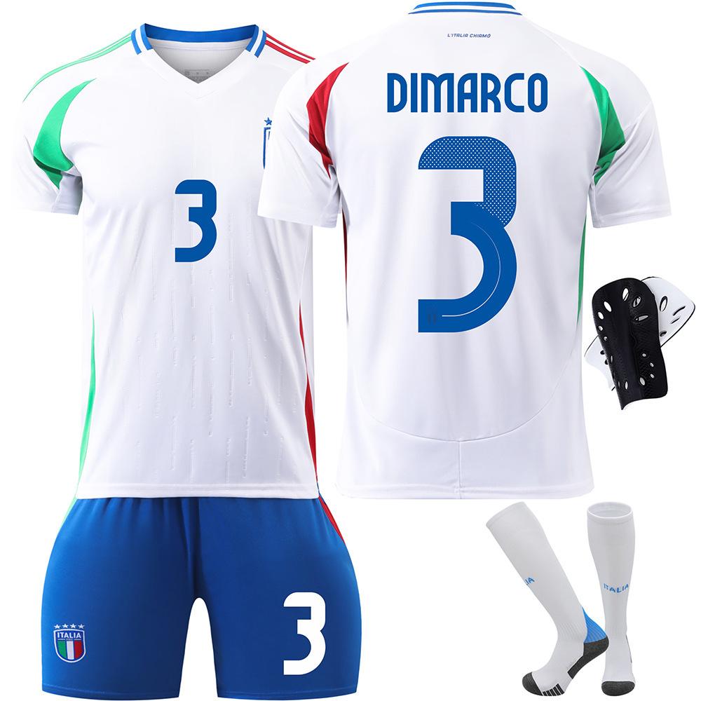 2425 European Cup Italy Football Jersey No. 14 No. 18 No. 3 Adult Youth Kids Cross-Border Export