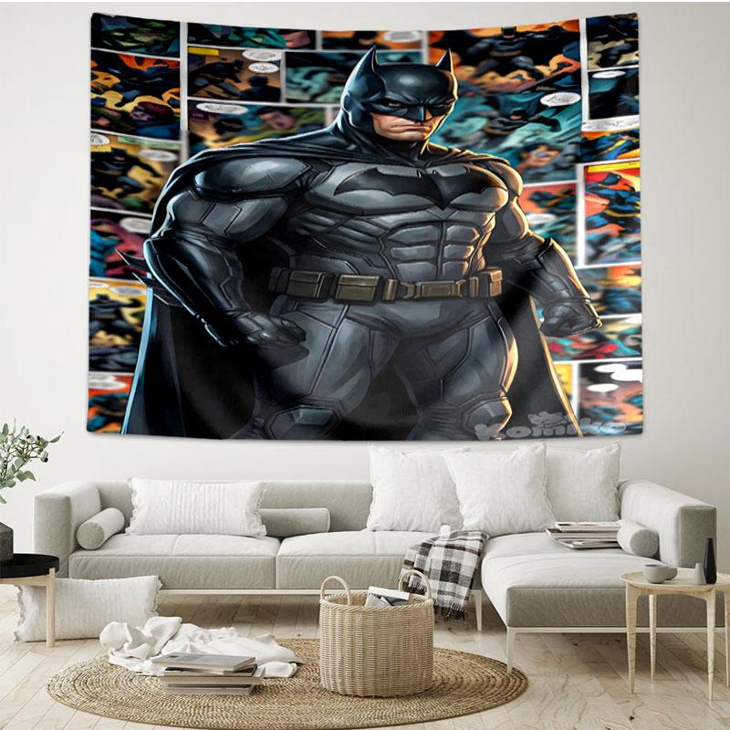 Batman Print Tapestry - Portable Wall Decor Cloth, for Home, Dorm, Travel, Bedroom, Living Room - Ideal Birthday Housewarming Gift
