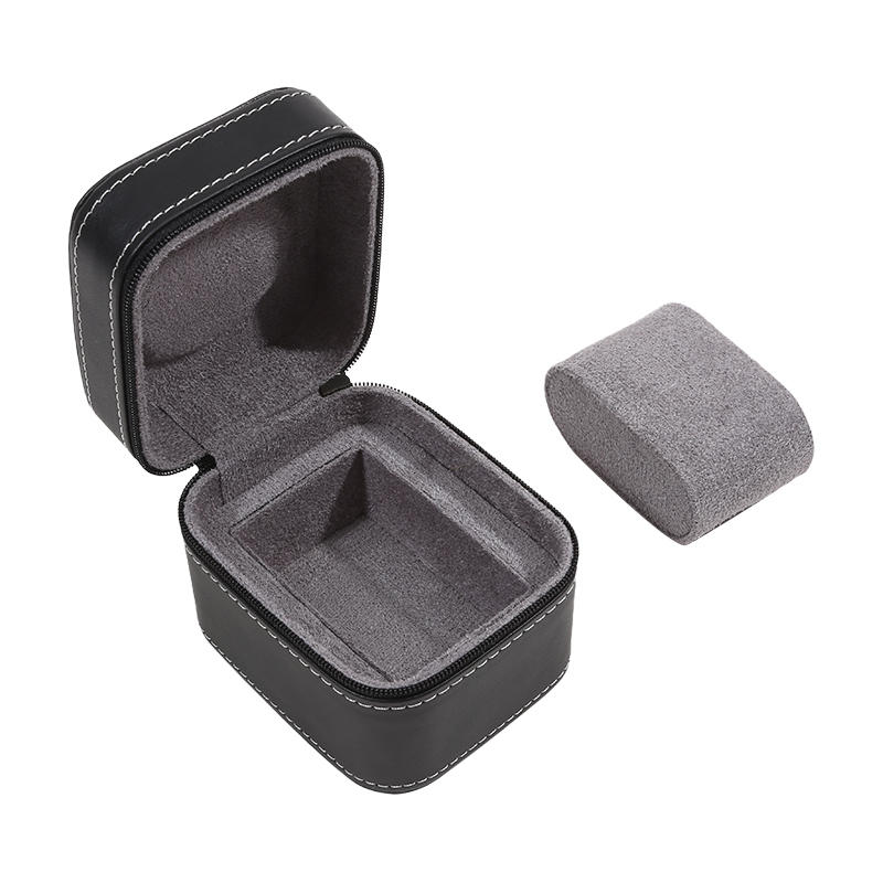 1/2Pcs Single Watch Case PU Leather Watch Travel Case With Removable Cushion Jewelry Storage Case Organizer Portable Watch Box