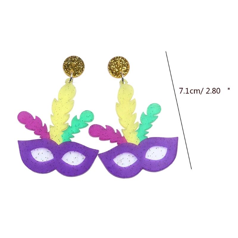 Fashion Carnival Earrings Bohemian Colorful Dangle Drop Earrings Brazilian Sambas Dancer Ear Accessories Pendant Earrings