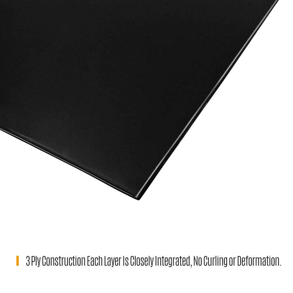 3-lagige Konstruktion Elektrische Gitarre Rohling Schlagbrett Platine Kratzschutz PVC DIY Gitarrenteile Weiß