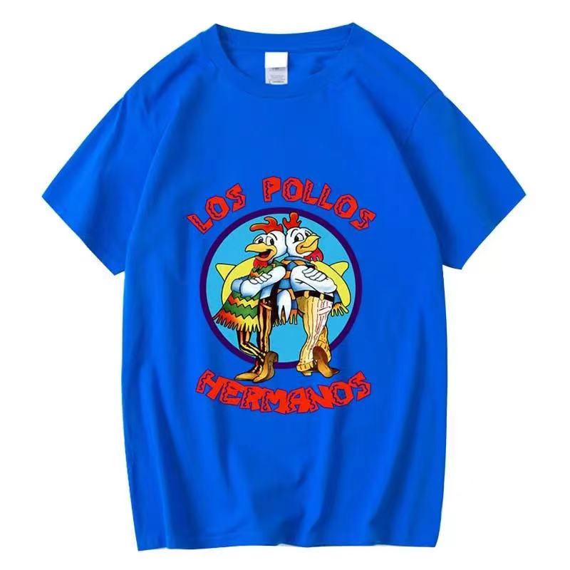 XIN YI Unisexs high quality tshirt100cotton Breaking Bad LOS POLLOS Chicken Brothers casual funny tshirt male tee shirts 80172