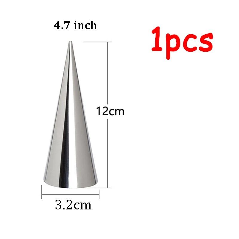 5/10pcs Kitchen Stainless Steel Baking Cones Horn Pastry Roll Cake Mold Spiral Baked Croissants Tubes Cookie Dessert Tool