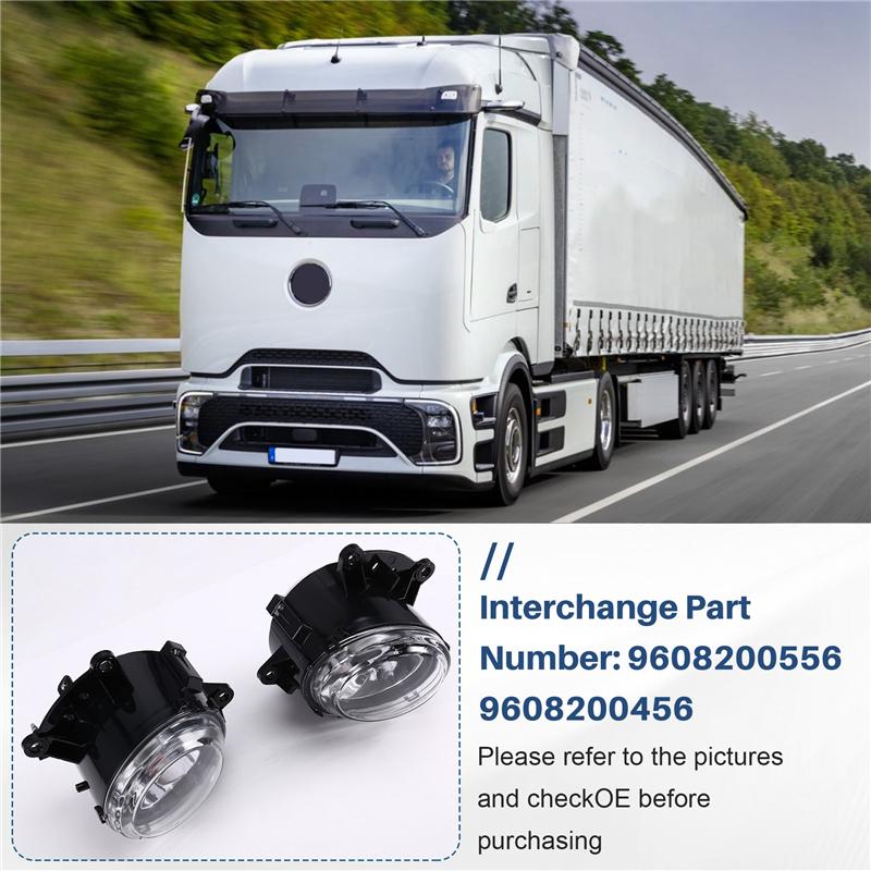 A58X-Fog Light Assembly Front Bumper Foglamp Fog Lamp Foglight For Benz Actros MP4 Truck 2011- Part Numbers 9608200556 96082