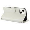 SY-003 For iPhone 15 Plus/14 Plus Case PU Leather Stand View Phone Wallet Cover with Hand Strap