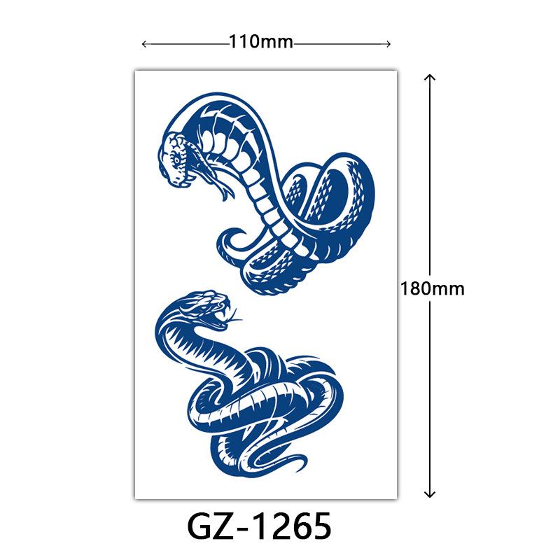 Herbal Tattoo Stickers, Juice Tattoo Stickers, Semi-Permanent English Letter Tattoo Stickers Tattoo