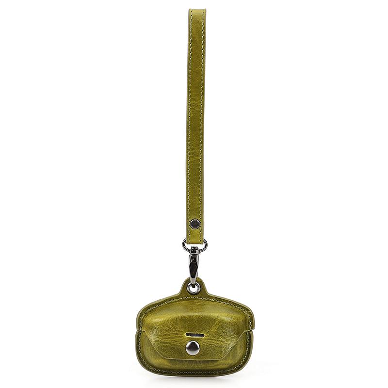 Sony WF-1000XM4 Leather Protective Case with Lanyard for Bluetooth Earphones