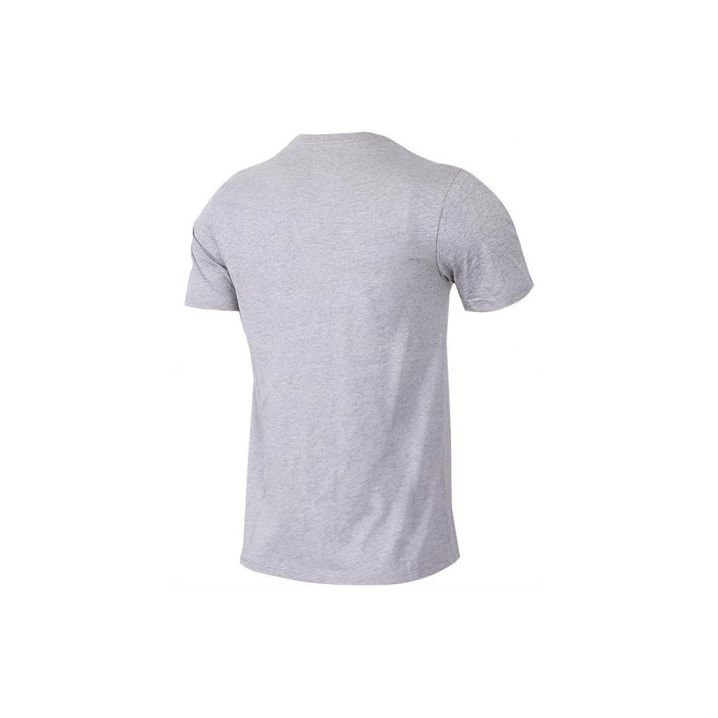 Men's Nike Solid Color Cotton Round Neck Short Sleeve Gray T-Shirt AJ1159-063