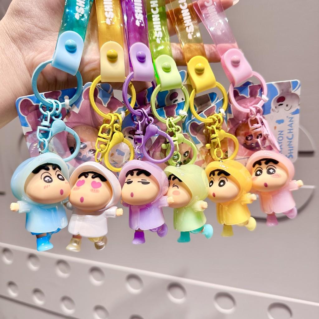 Crayon Colorful Shinchan Raincoat Keychain Accessories For Couples And Gifts Friends
