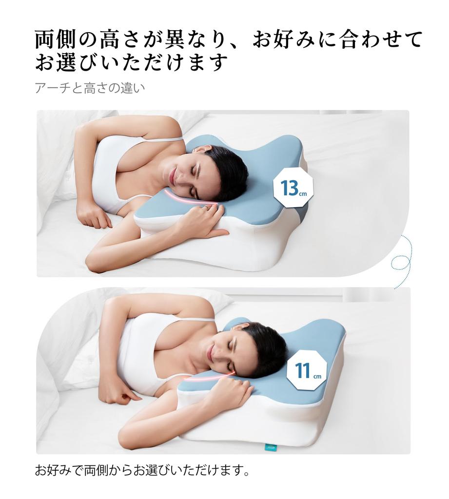 ALLJOY Memory Foam Pillow with Cooling Cover, Anti-Snoring, Shoulder Relief, Pressure Dispersion, Neck Pain Relief, Popular, Breathable, Hollow