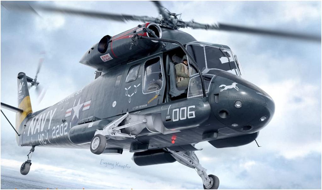 Clearprop 1/72 scale US Navy UH-2C Seasprite plastic model kit CPU72017