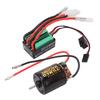 Black 540 Brushed Motor with Green 65A ESC Overheating Protection Large Torsion RC Car Parts 55T