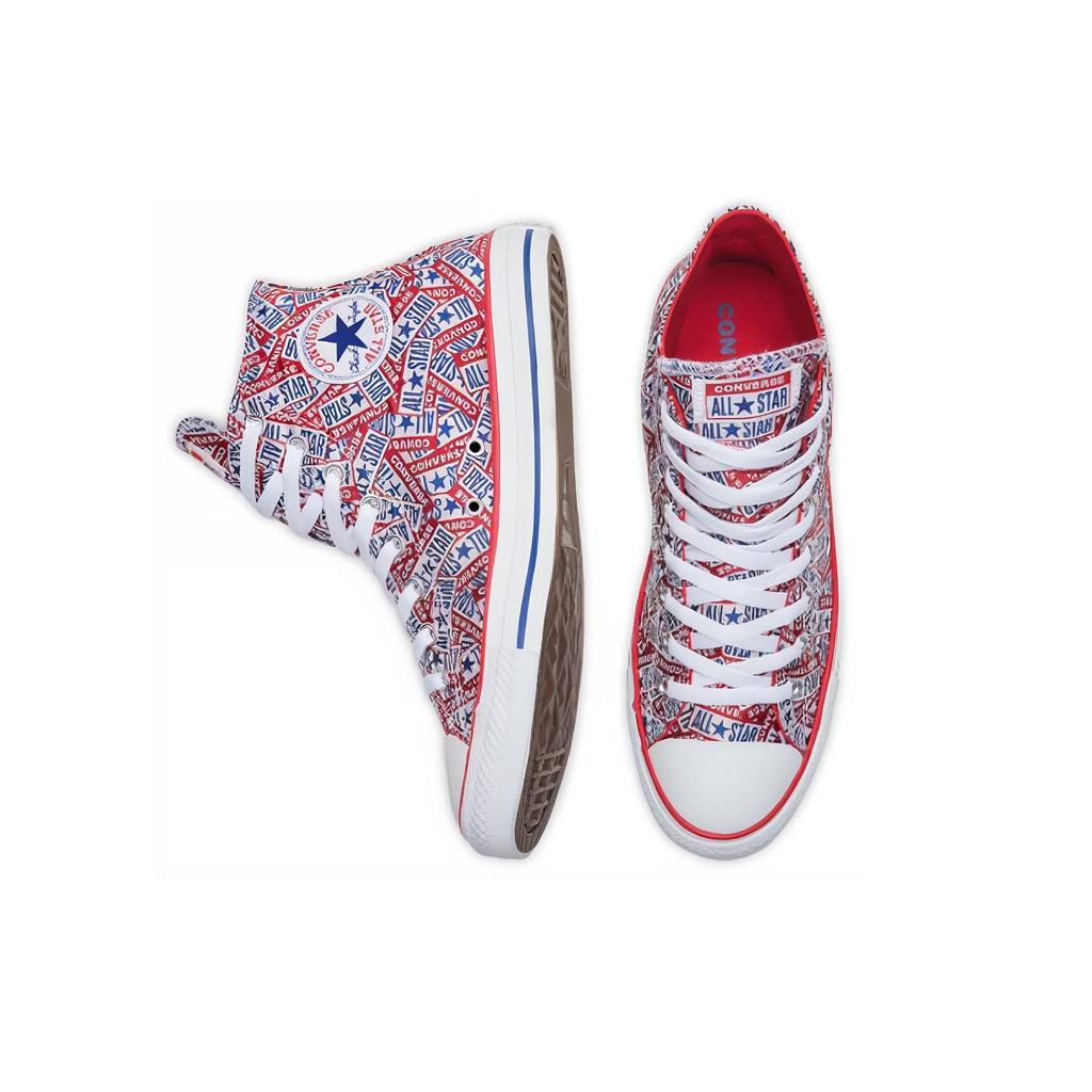 Converse Chuck Taylor All Star Comfortable Trendy High Top Canvas Shoes Unisex Sneakers Red 166828C