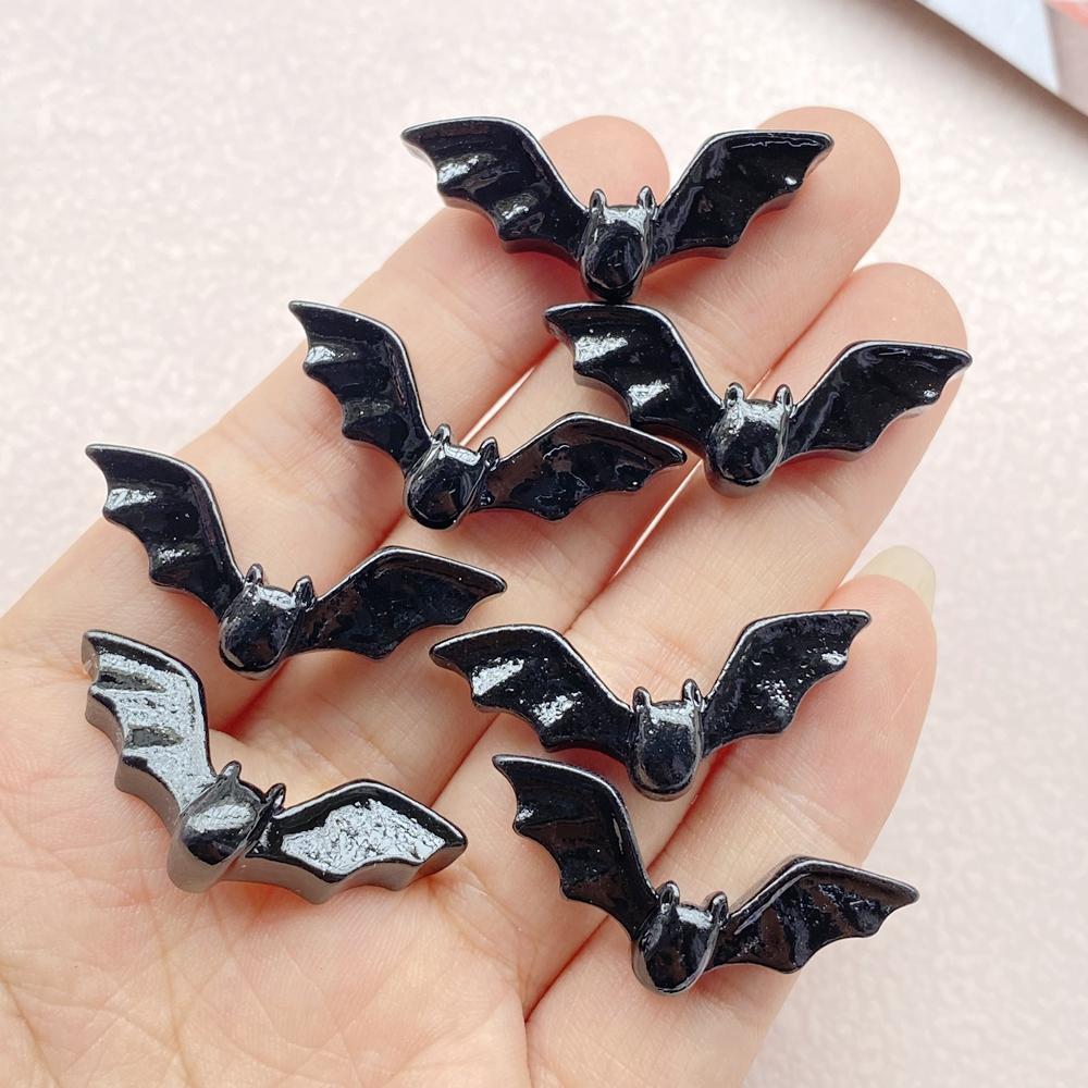 

10Pcs New Cute Resin Cartoon Halloween Ghost, Pumpkin Series Flat Back Scrapbooking DIY Jewelry Craft Decoration Accessories