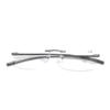 Lightweight Aluminum Frame Rimless Reading Stylish Reading Power Range To Yr6144 [Yellowrock] Glasses, Glasses, "+1.0 +4.0" (Gray, +2.0)