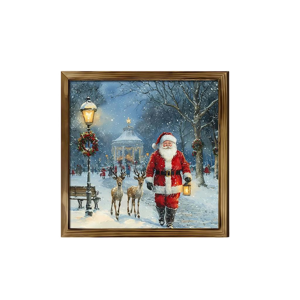 Christmas Christmas Tree Welcome Sign 2D Flat Wooden Holiday Party Hanging Sign Ornaments