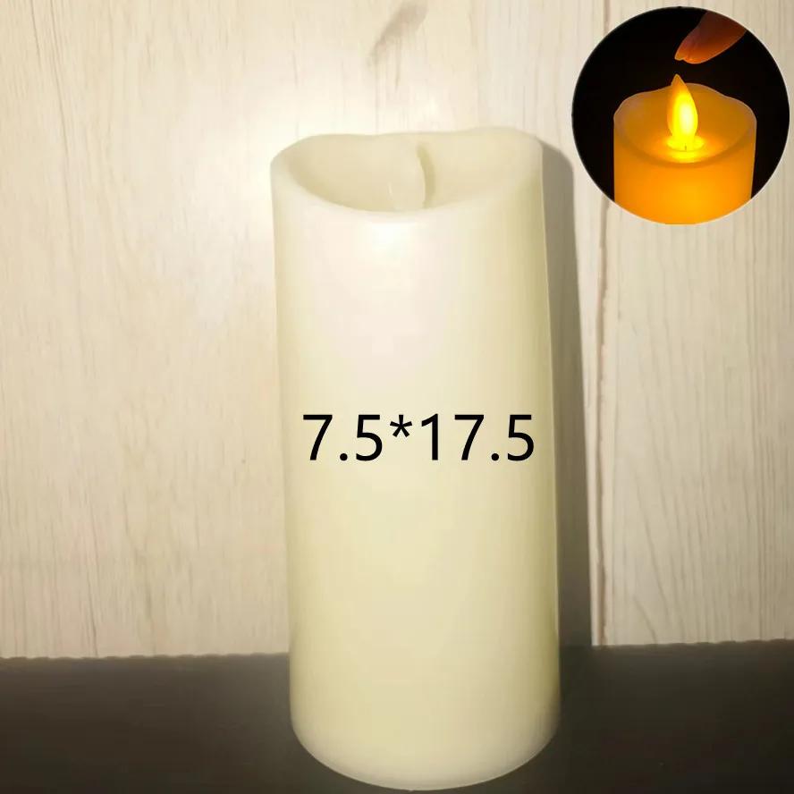 Flameless Flickering LED Candles Light Flameless Candles Battery Powered Candles for Wedding Decor Birthday Party Supplies Warm