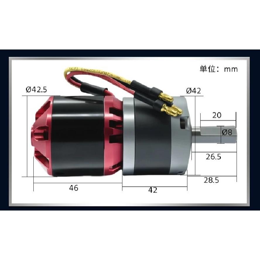 42-4250 Planeten-Bürstenlos-Motor Hohe Leistung Photovoltaik-Panel-Reinigungsmaschine Ausrüstung Gleichstrom-Getriebemotor Motor