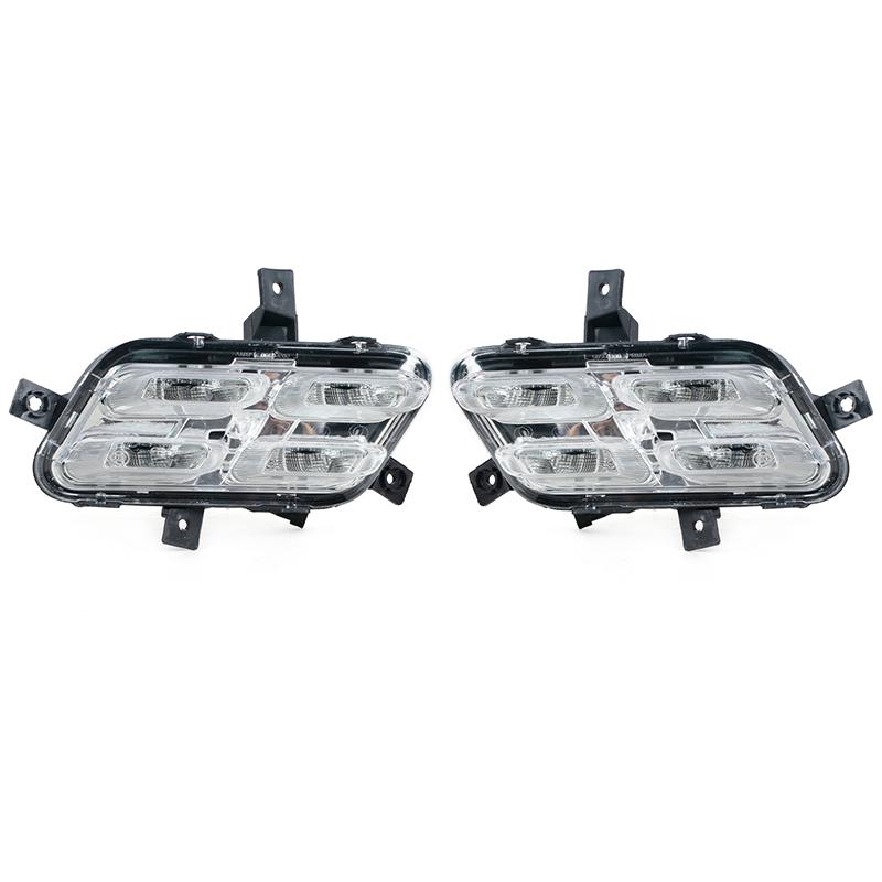 Front Bumper Daytime Running Drive Light Lamp Trim Cover Frame For Chery Jetour X70 X70S 2018 2019 2020 2025 Foglight Foglamp