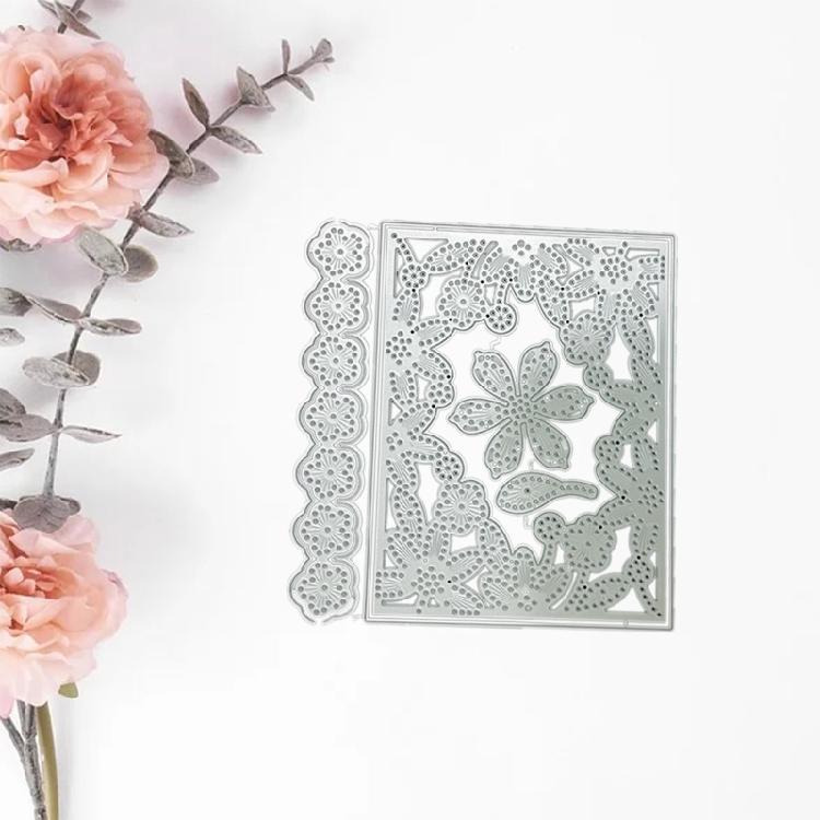 Flower Frame Cutting Dies DIY Stamps Crafts Scrapbooking Photo Album