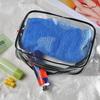 Clear PVC Toiletry and Makeup Bag Set (3-Pack) - Waterproof Storage for Beach Toys (Large)
