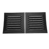 2pcs Built-in Screen Wall Vent Square Exhaust Vent Practical Louver Grille Exterior Door