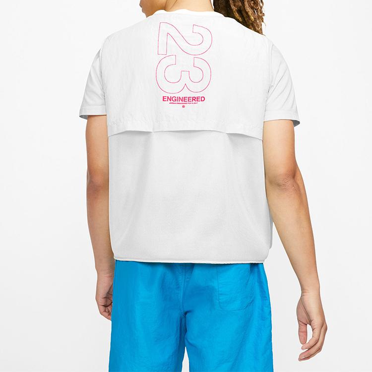 Jordan Spacer Mesh Vest Men Tops White CN4585-100