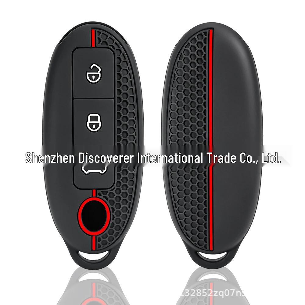 Silicone Remote Key Cover for Dongfeng Nano 01 - 24 Model, Three-Button, New Energy Vehicles