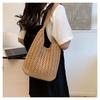 Simple Cotton Thread Bag New Versatile Handwoven Bag Holiday Beach Bag Niche Shoulder Bag Fashion Women's Bag